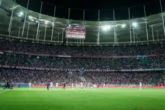 Foto destaque: Arena Fonte Nova, palco de Bahia x Flamengo (Foto: Reprodução/Rafael Rodrigues/EC Bahia)