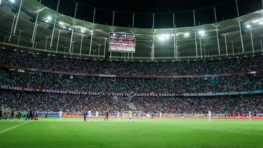 Foto destaque: Arena Fonte Nova, palco de Bahia x Flamengo (Foto: Reprodução/Rafael Rodrigues/EC Bahia)