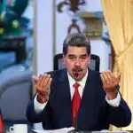 Nicolás Maduro durante um discurso