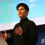 Pavel Durov, fundador do Telegram em um evento