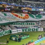 Faixas da Mancha Verde durante jogo válido pela 18ª rodada do Campeonato Brasileiro