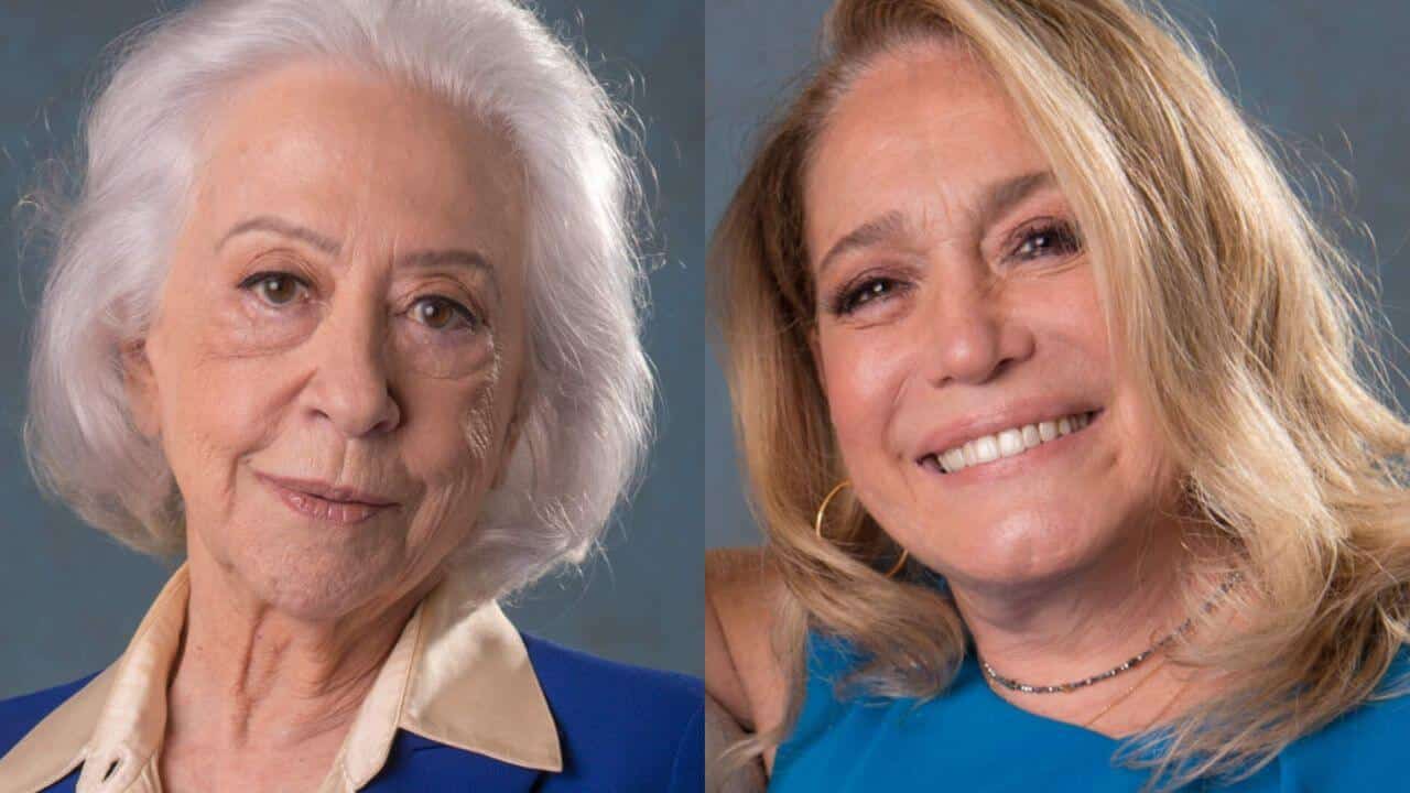 Colagem de Fernanda Montenegro e Susana Vieira