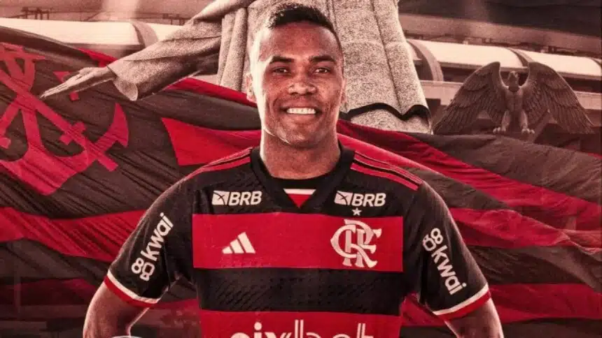 Foto destaque: Alex Sandro, novo reforço do Flamengo (Foto: Reprodução/Flamengo)