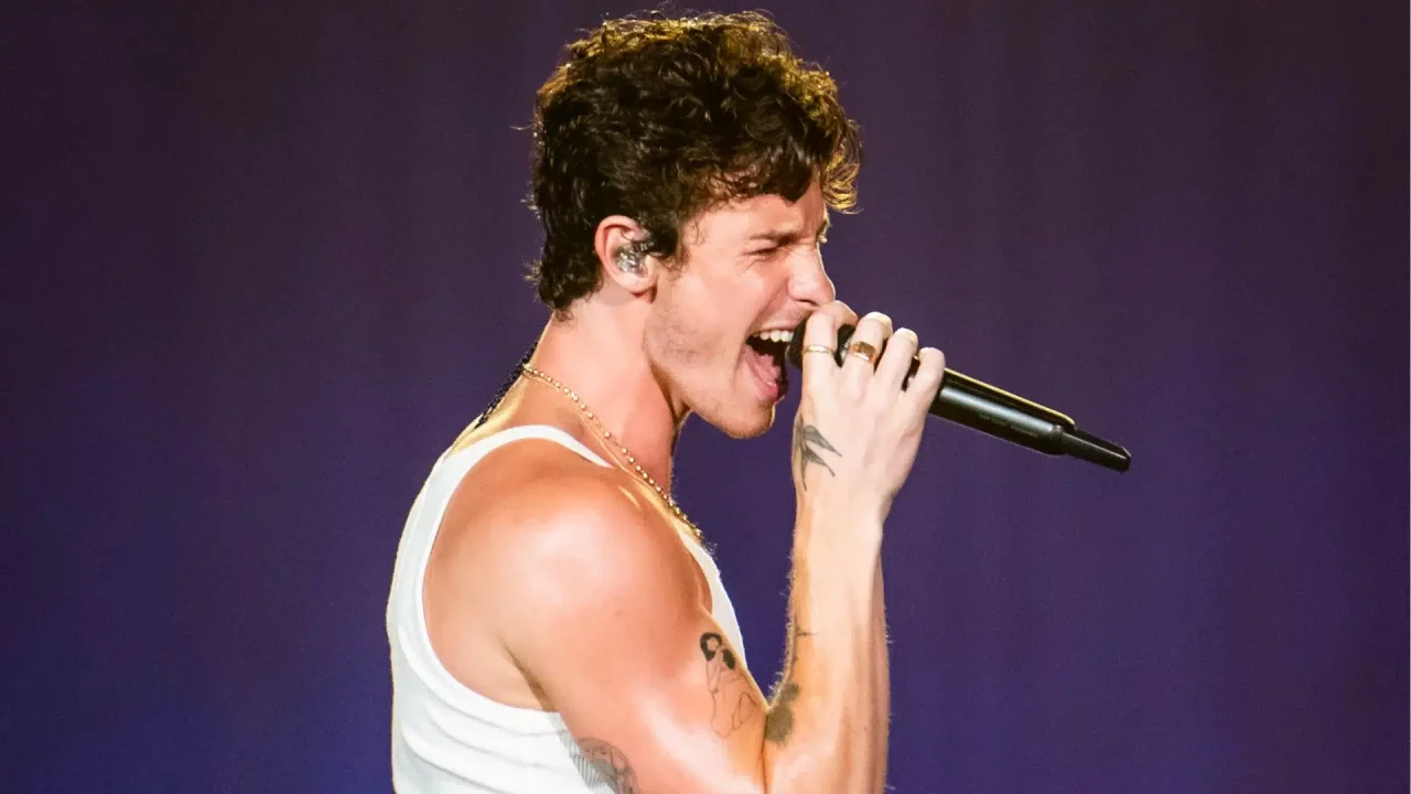 Shawn Mendes encerrando o Rock in Rio 2024 no Palco Mundo