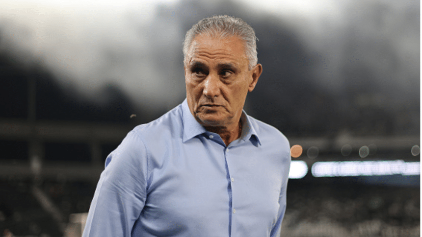 Técnico Tite discute com jornalistas após eliminação da Libertadores