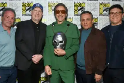 Kevin Feige,, Robert Downey Jr., Joe Russo and Anthony Russo