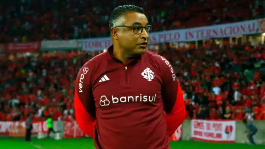 Técnico Roger em Jogo da Sul-americana