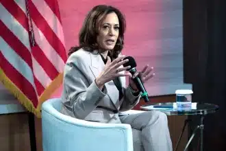 Kamala Harris condena falas de Trump sobre imigrantes