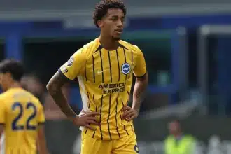 João Pedro durante jogo do Brighton