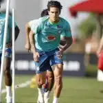 Pedro durante treino da Seleção Brasileira