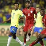 Rodrygo em ação contra o Equador