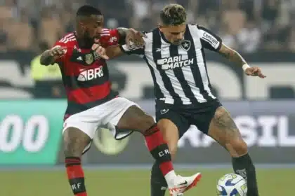 Jogo entre Flamengo e botafogo