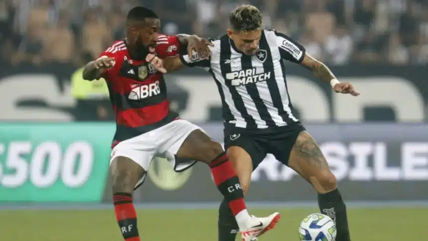 Jogo entre Flamengo e botafogo