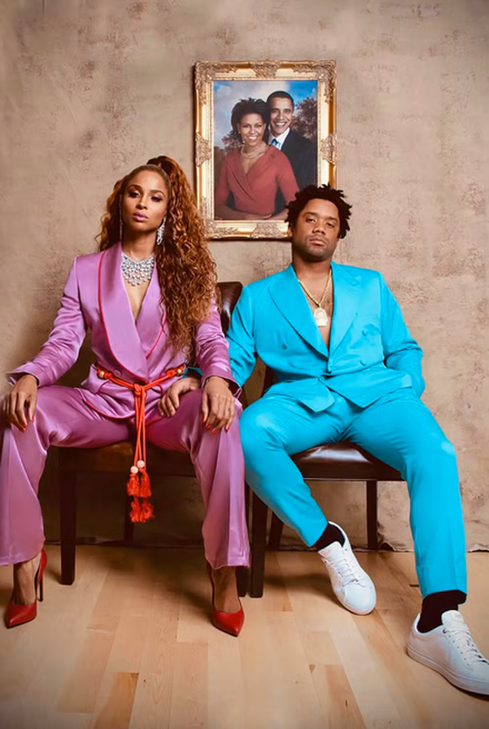 Ciara e Russell Wilson como Beyoncé e Jay-Z