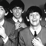 Beatles nos anos 60 com McCartney, Harrison, Starr e Lennon