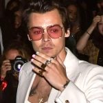 Harry Styles no desfile Gucci Cruise 2020