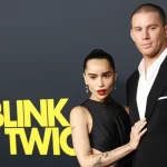 Zoë Kravitz e Channing Tatum na estreia de 'Pisque Duas Vezes'