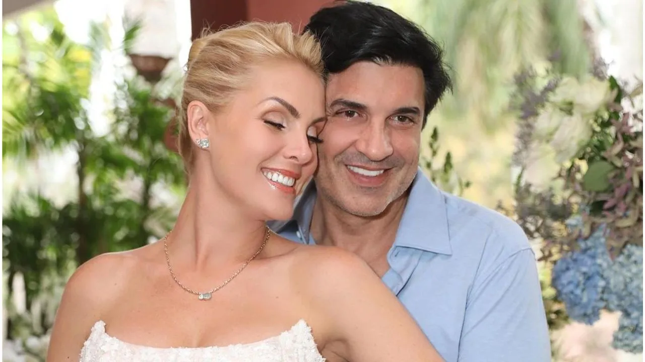 Ana Hickmann e Edu Guedes em seu casamento