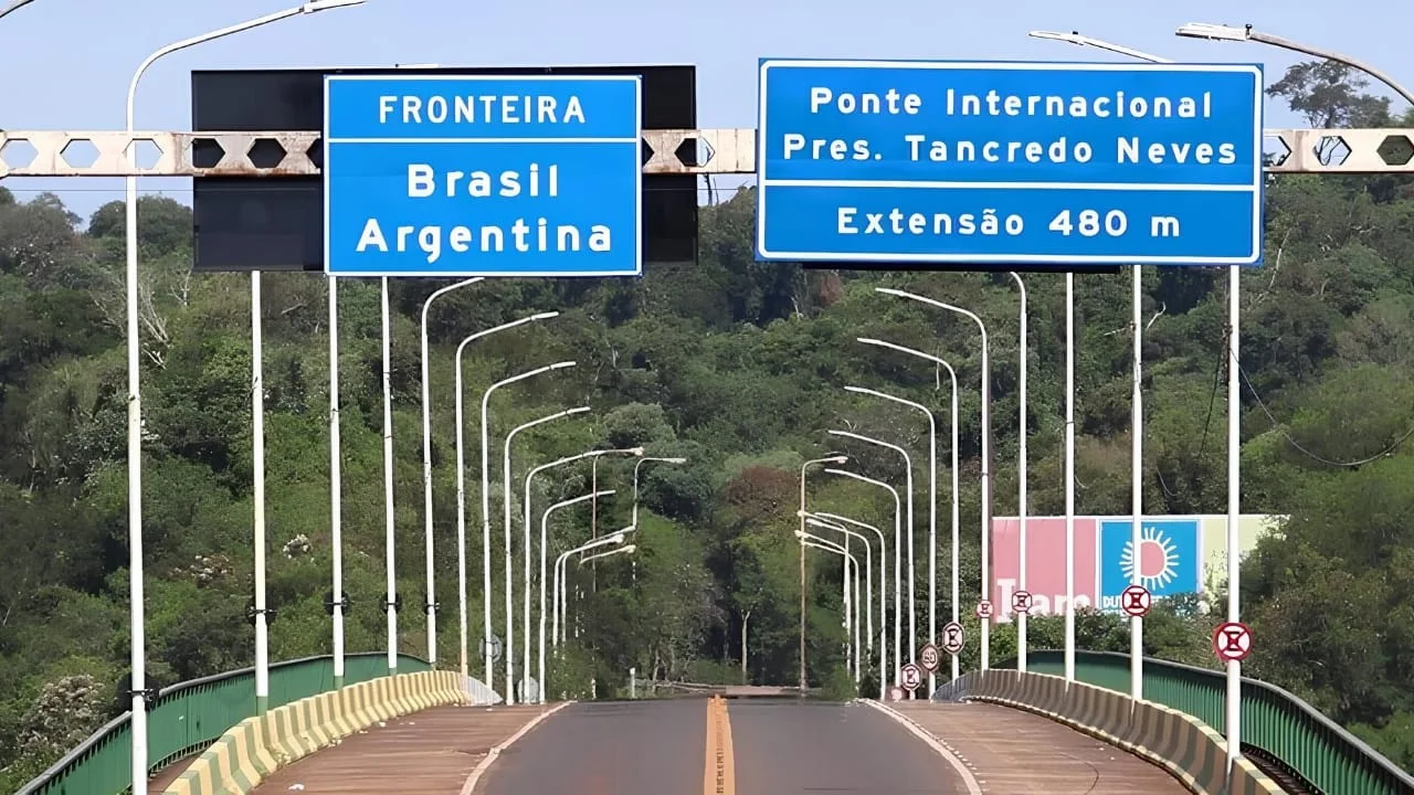 Fronteira entre Brasil e Argentina