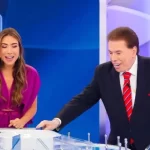 Pat´ricia Abrtavanel e Silvio Santos