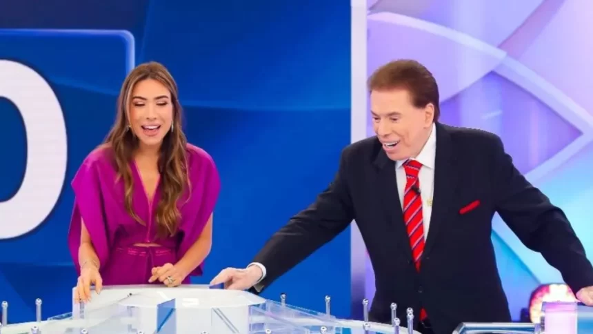 Pat´ricia Abrtavanel e Silvio Santos