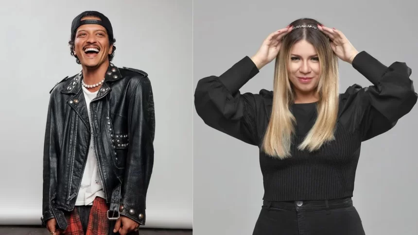 Bruno Mars faz homenagem à Marília Mendonça durante apresentação em Brasília