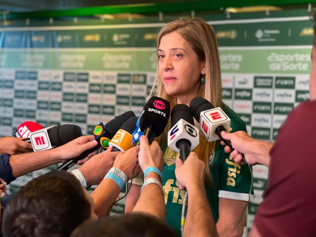 Leila anuncia que suas empresas não irão patrocinar mais o Palmeiras