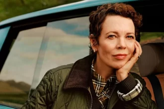 Olivia Colman para a campanha da Burberry