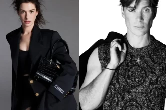 Anne Hathaway e Cillian Murphy são os rostos da nova campanha Versace Icons