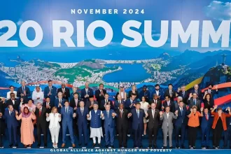 Líderes do G20 no Rio de Janeiro