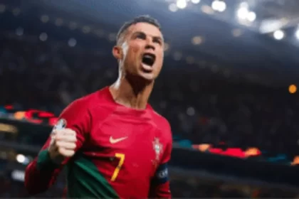 Cristiano Ronaldo em jogo pela seleção portuguesa