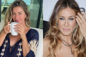 Gisele Budchen e Sarah Jessica Parker com 'naked nails'