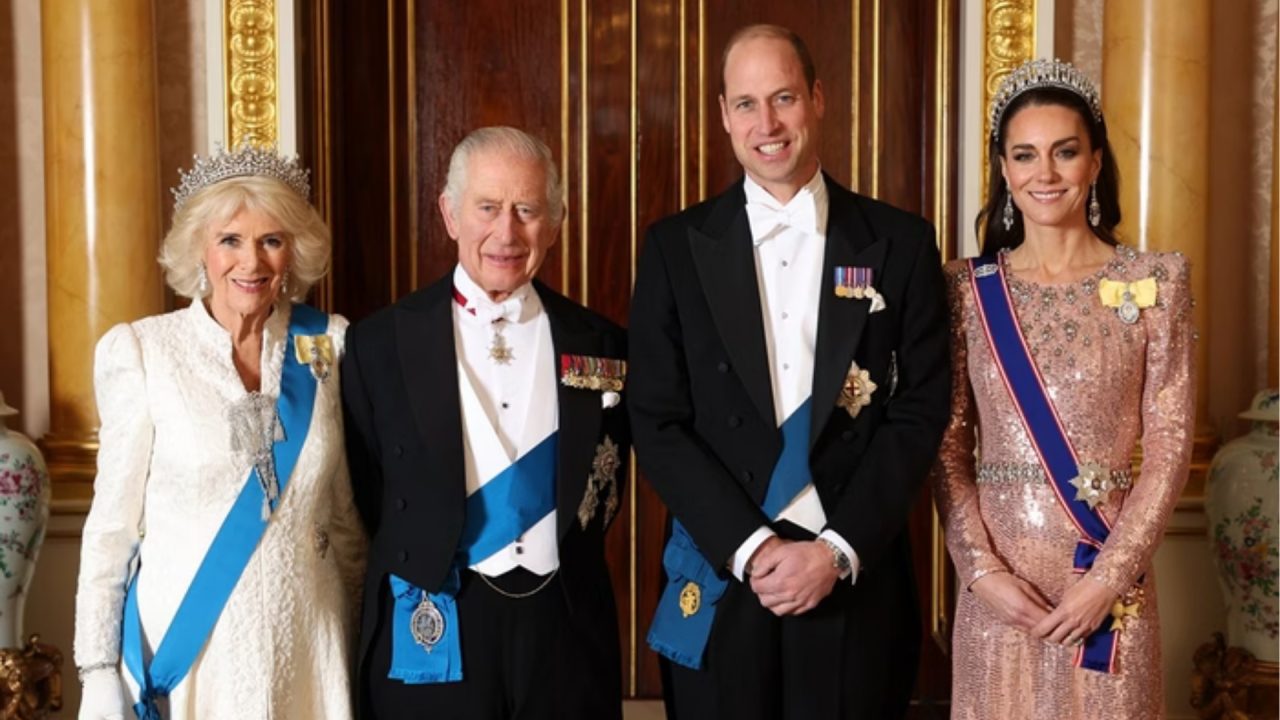 Camilla, Charles, William e Kate