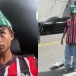 Jaden Smith com camisa do São Paulo