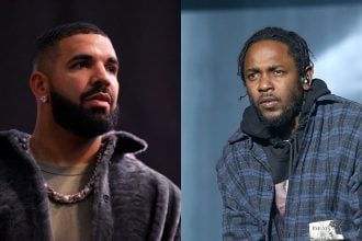 Rapper canadense Drake e cantor norte-americano Kendrick Lamar