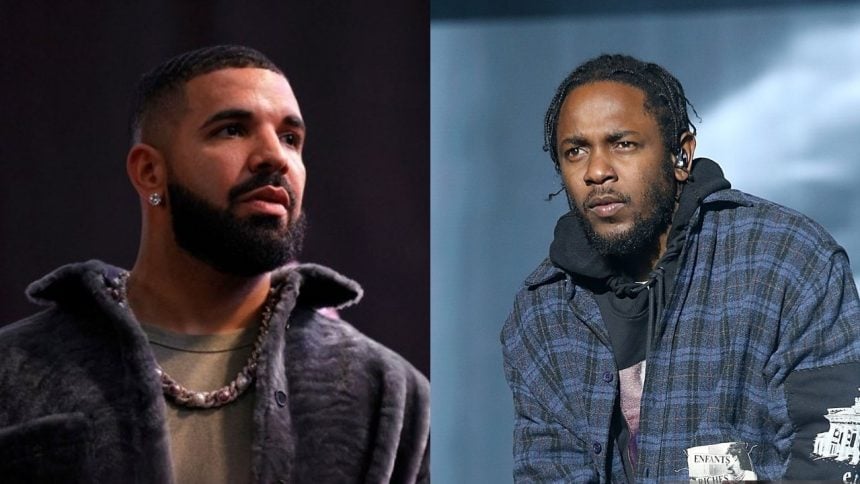 Rapper canadense Drake e cantor norte-americano Kendrick Lamar