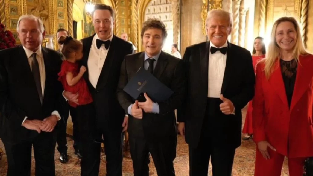 Javier Milei, Donald Trump e Elon Musk