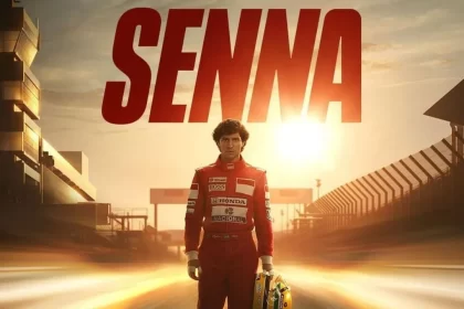 Cartaz de divulgação da serie Senna da Netflix