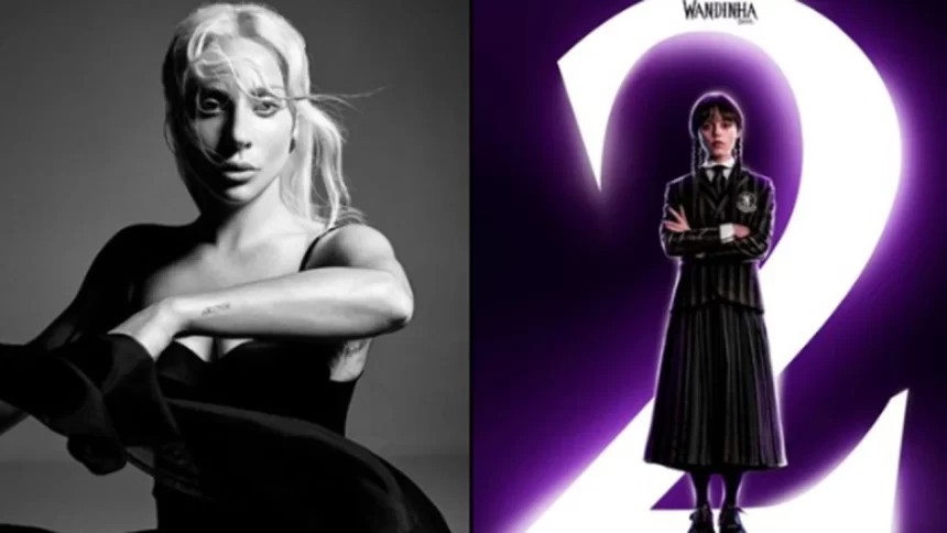 Lady Gaga estará na nova temporada de Wandinha na Netflix.