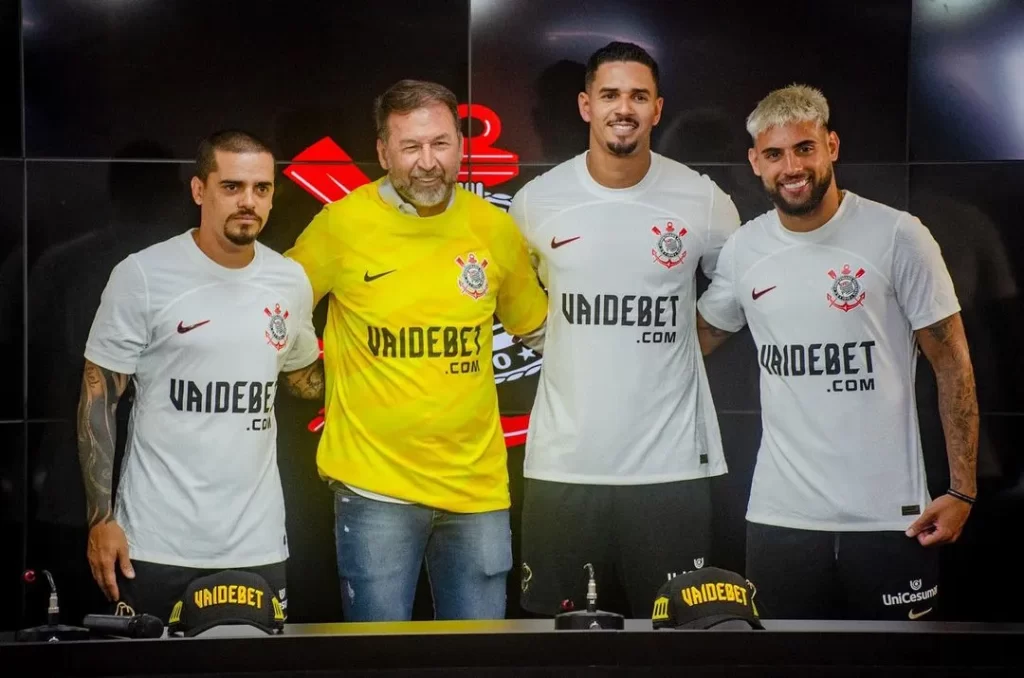 Corinthians era patrocinado pela empresa VaideBet