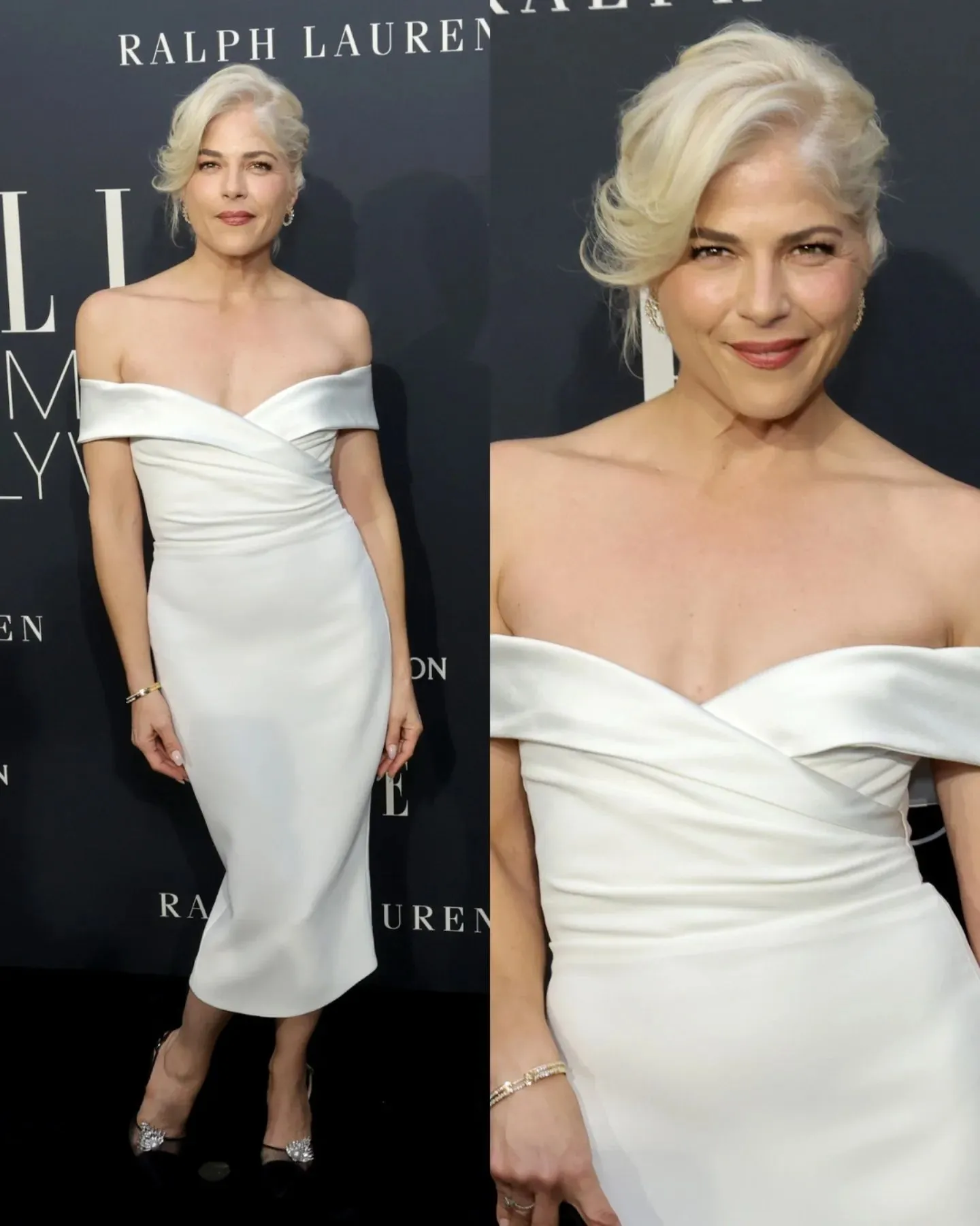 Selma Blair inspirada em Marilyn Monroe