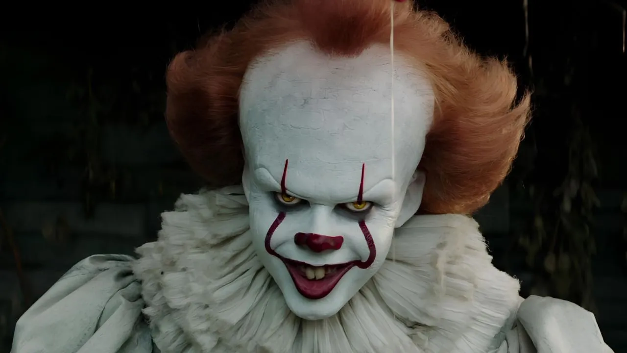 Bill Skarsgård no papel de Pennywise em “It: A Coisa” em 2017