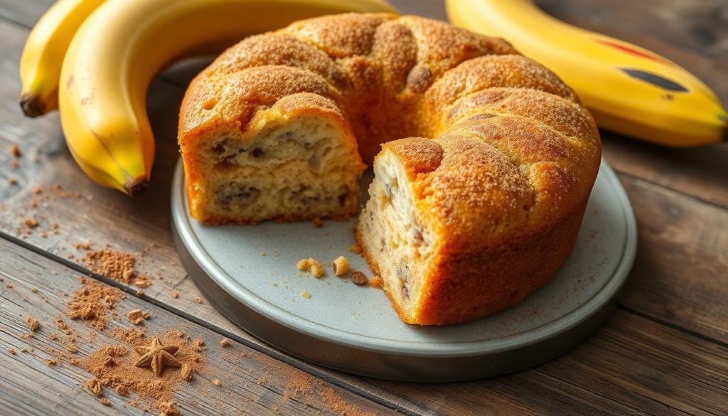 bolo de banana com canela