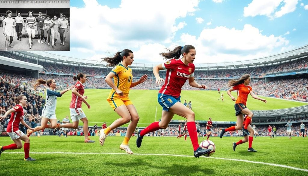 evolução do futebol feminino