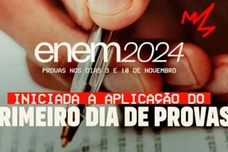 MEC divulga dados do primeiro dia do Enem 2024, e afirma que houve abstenção de 26,6%