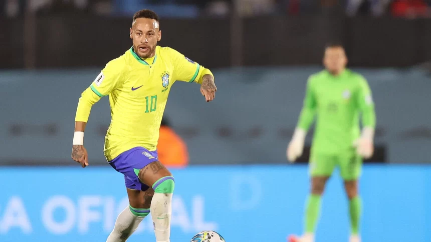 Neymar em seu último jogo pela seleção brasileira