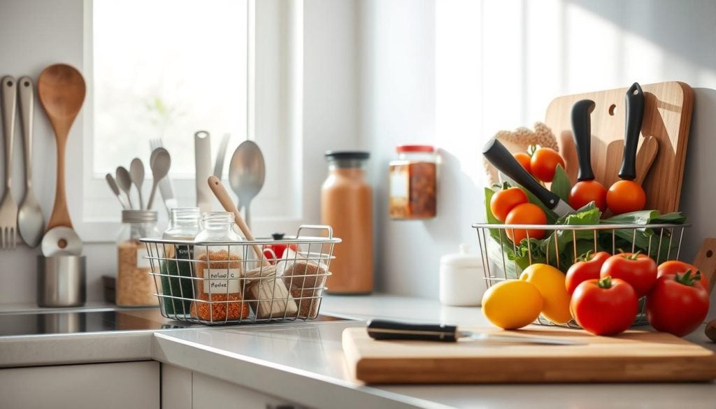 organização da cozinha