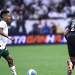 jogadores do Palmeiras e Corinthians no Dérbi