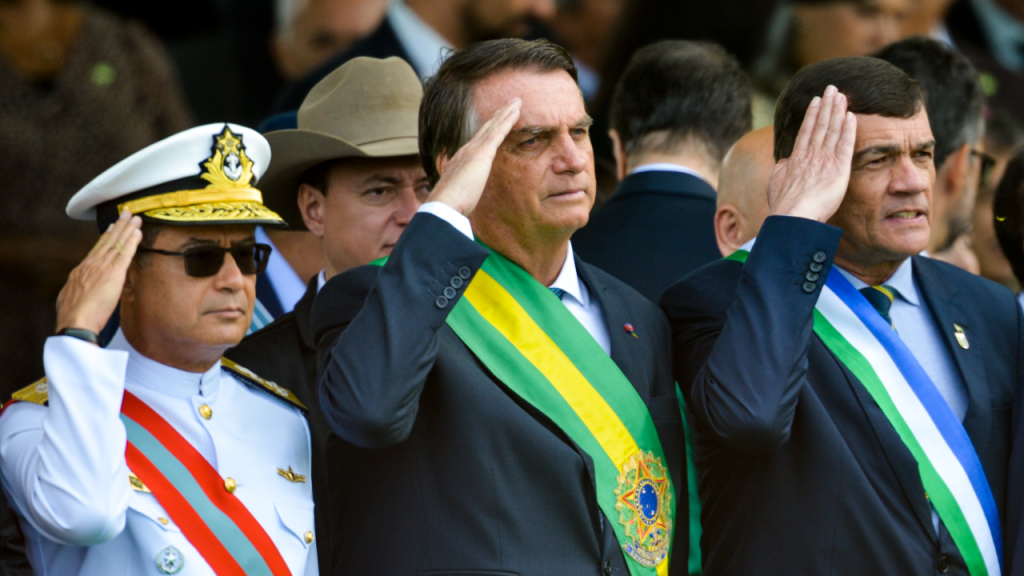  Almirante Almir Garnier Santos e Jair Bolsonaro