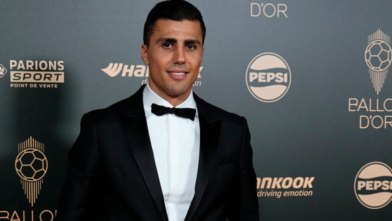 Rodri durante o prêmio Ballon d'Or